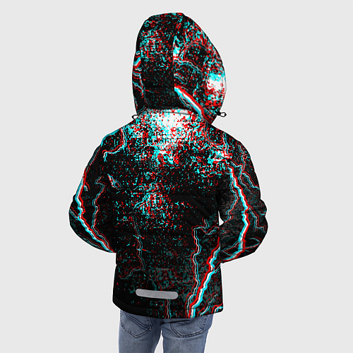 Зимняя куртка для мальчика DOOM ETERNAL GLITCH / 3D-Черный – фото 4