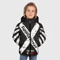 Куртка зимняя для мальчика Off-White: Dangerous, цвет: 3D-черный — фото 2