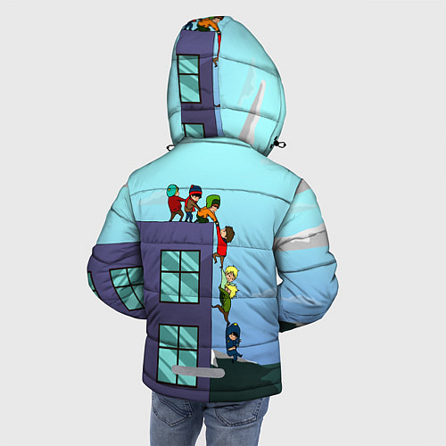 Зимняя куртка для мальчика Южный парк / 3D-Черный – фото 4