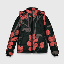Куртка зимняя для мальчика САКУРА, цвет: 3D-черный