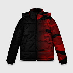 Куртка зимняя для мальчика RED BLACK MILITARY CAMO, цвет: 3D-черный