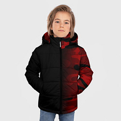 Куртка зимняя для мальчика RED BLACK MILITARY CAMO, цвет: 3D-черный — фото 2