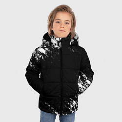 Куртка зимняя для мальчика БЕЛЫЕ ЧЕРЕПА, цвет: 3D-светло-серый — фото 2
