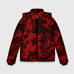 Куртка зимняя для мальчика RED MILITARY, цвет: 3D-красный