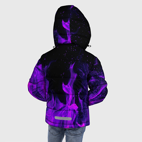 Зимняя куртка для мальчика ФИОЛЕТОВЫЙ ОГОНЬ / 3D-Черный – фото 4