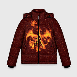 Куртка зимняя для мальчика Чермандер Эша, цвет: 3D-черный