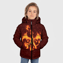 Куртка зимняя для мальчика Чермандер Эша, цвет: 3D-черный — фото 2