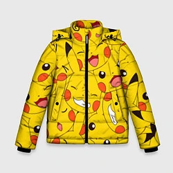 Куртка зимняя для мальчика Pikachu, цвет: 3D-черный
