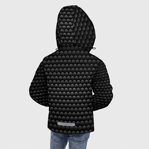 Зимняя куртка для мальчика СТАЛЬНЫЕ СОТЫ / 3D-Черный – фото 4