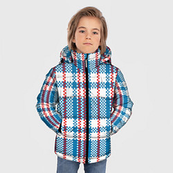 Куртка зимняя для мальчика Текстура Сумка Челнока, цвет: 3D-светло-серый — фото 2
