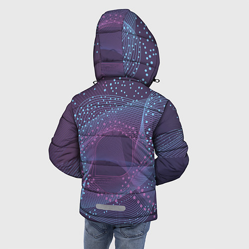 Зимняя куртка для мальчика Абстрактный узор / 3D-Черный – фото 4