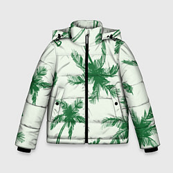 Куртка зимняя для мальчика Пальмовый рай, цвет: 3D-красный