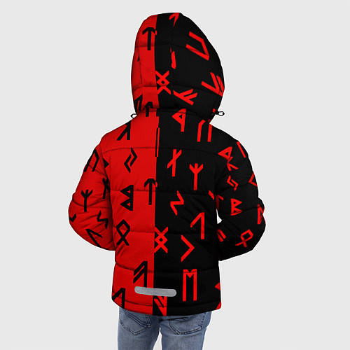 Зимняя куртка для мальчика РУНЫ / 3D-Черный – фото 4