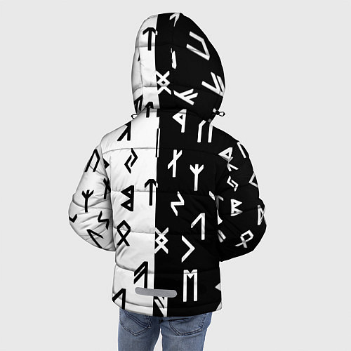 Зимняя куртка для мальчика РУНЫ / 3D-Черный – фото 4