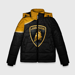 Куртка зимняя для мальчика Lamborghini, цвет: 3D-светло-серый