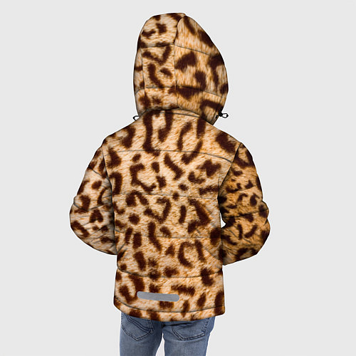 Зимняя куртка для мальчика Леопард / 3D-Черный – фото 4