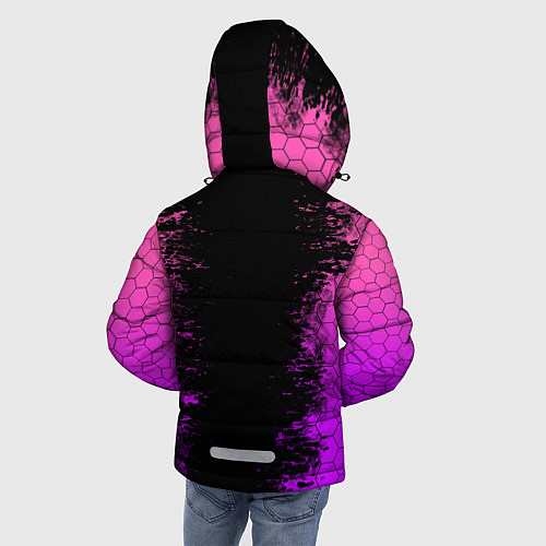 Зимняя куртка для мальчика Бравл Старс Сэнди / 3D-Черный – фото 4