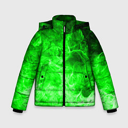 Куртка зимняя для мальчика ОГОНЬ GREEN NEON, цвет: 3D-красный