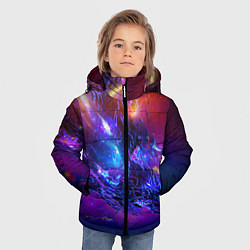 Куртка зимняя для мальчика SPACE ABSTRACT, цвет: 3D-черный — фото 2