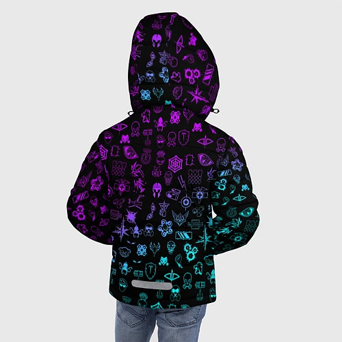 Зимняя куртка для мальчика RAINBOW SIX SIEGE NEON / 3D-Черный – фото 4