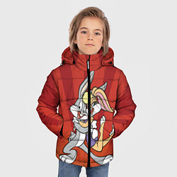 Куртка зимняя для мальчика Лола и Багз, цвет: 3D-светло-серый — фото 2