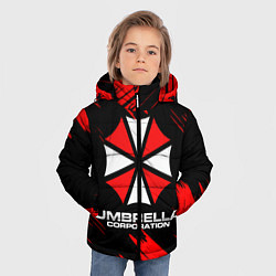 Куртка зимняя для мальчика Umbrella Corporation, цвет: 3D-красный — фото 2