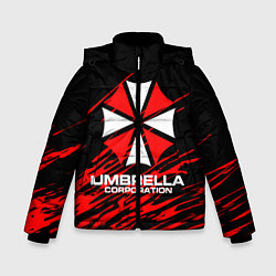 Куртка зимняя для мальчика Umbrella Corporation, цвет: 3D-черный