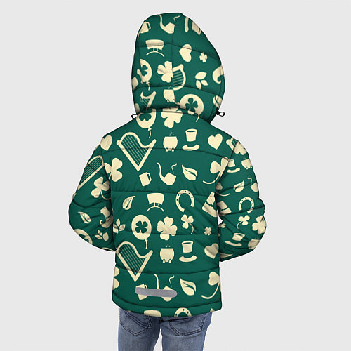 Зимняя куртка для мальчика Ирландский арт / 3D-Черный – фото 4