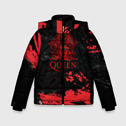 Куртка зимняя для мальчика Queen, цвет: 3D-черный