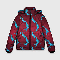 Куртка зимняя для мальчика ДУХ ВОДЫ, цвет: 3D-черный