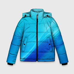 Куртка зимняя для мальчика Волна, цвет: 3D-черный
