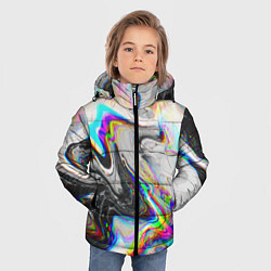 Куртка зимняя для мальчика DIGITAL ABSTRACT GLITCH, цвет: 3D-черный — фото 2