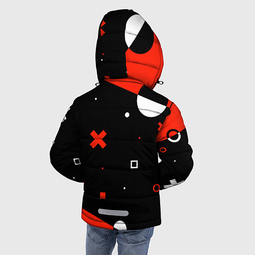 Зимняя куртка для мальчика ФИГУРКИ / 3D-Черный – фото 4