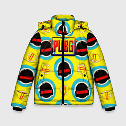 Куртка зимняя для мальчика PUBG YELLOW, цвет: 3D-черный