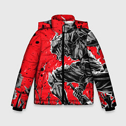Куртка зимняя для мальчика УБИЙЦА ГОБЛИНОВ, цвет: 3D-светло-серый