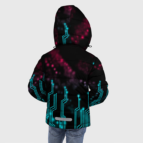 Зимняя куртка для мальчика CYBERPUNK / 3D-Черный – фото 4