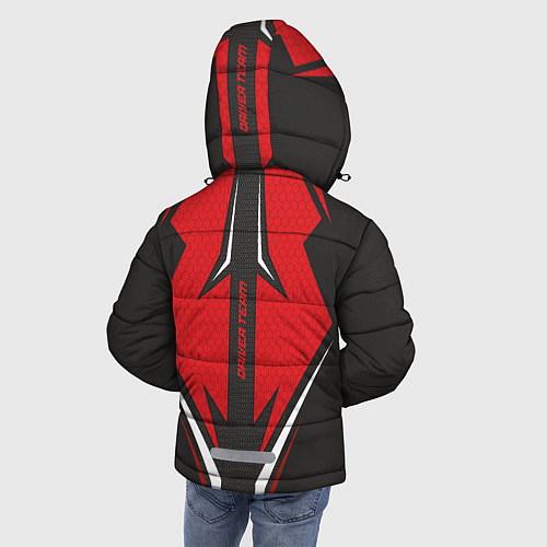 Зимняя куртка для мальчика Toyota Driver team Red / 3D-Черный – фото 4