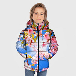 Куртка зимняя для мальчика Сакура, цвет: 3D-светло-серый — фото 2