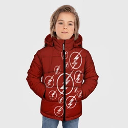 Куртка зимняя для мальчика The Flash Logo, цвет: 3D-черный — фото 2