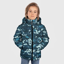 Куртка зимняя для мальчика Пиксельный камуфляж полиции, цвет: 3D-черный — фото 2