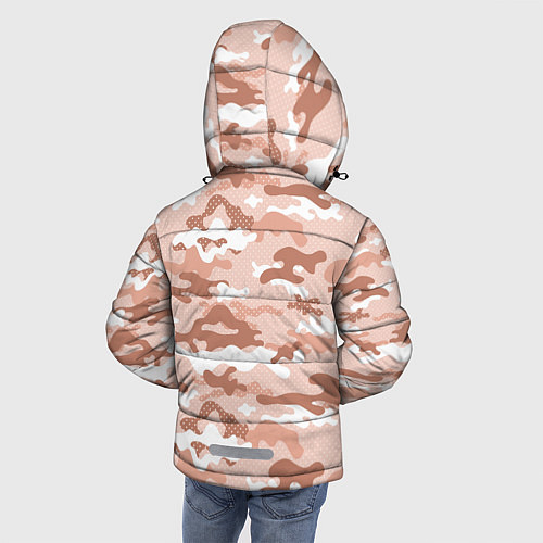 Зимняя куртка для мальчика Песочный камуфляж / 3D-Черный – фото 4