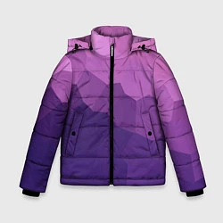 Куртка зимняя для мальчика Пикси кристаллы, цвет: 3D-черный
