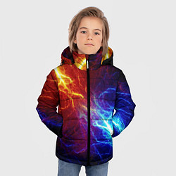 Куртка зимняя для мальчика ОГОНЬ ГЛИТЧ, цвет: 3D-светло-серый — фото 2