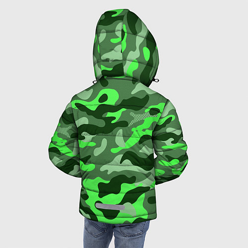 Зимняя куртка для мальчика CAMOUFLAGE GREEN / 3D-Черный – фото 4