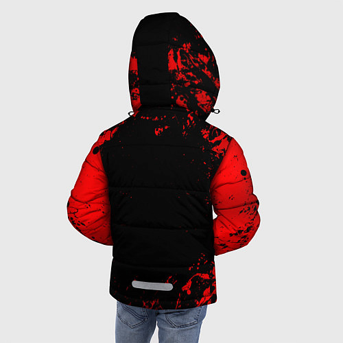 Зимняя куртка для мальчика Черный Клевер Черный Бык 8 / 3D-Черный – фото 4