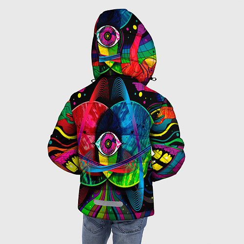 Зимняя куртка для мальчика TRAVIS SCOTT X FORTNITE / 3D-Черный – фото 4