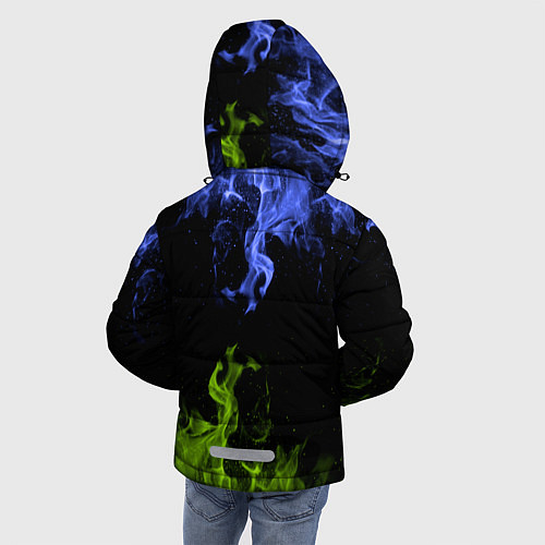 Зимняя куртка для мальчика Leon Wolf / 3D-Черный – фото 4