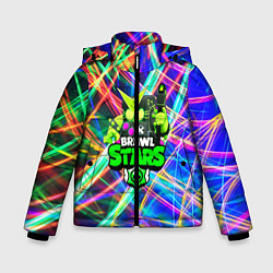 Куртка зимняя для мальчика BRAWL STARS:8 BIT VIRUS, цвет: 3D-черный