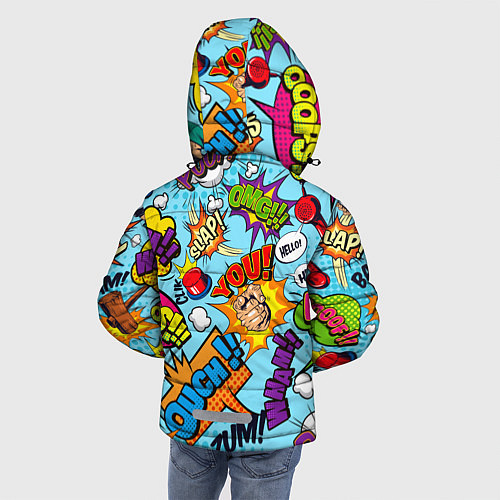 Зимняя куртка для мальчика COMICS ART / 3D-Черный – фото 4