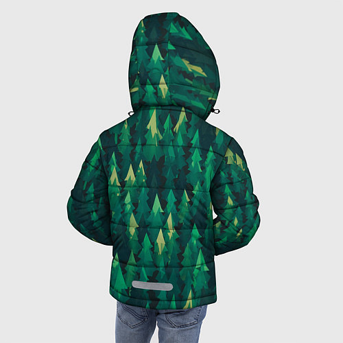 Зимняя куртка для мальчика ЛЕС / 3D-Черный – фото 4